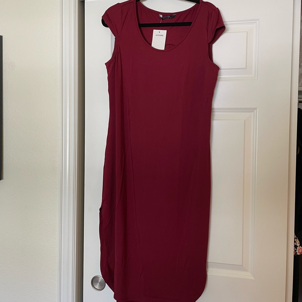 NWT Acevog jersey cap sleeve nightshirt. Full and flowy. Size medium.